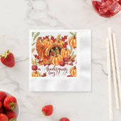 Herfst Waterverf Thanksgiving Dag Servet (Insitu)