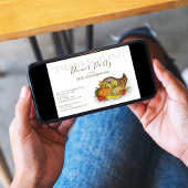 Herfst Waterverf Thanksgiving Diner Custom Kaart