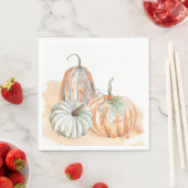Herfst Waterverf Thanksgiving pompoenen Servet (Insitu)