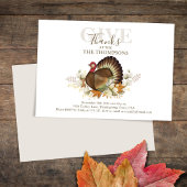 Herfst Waterverf Turkije Thanksgiving Diner Kaart