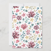 Herfst Waterverf Uitnodiging tot weduwschap (Achterkant)