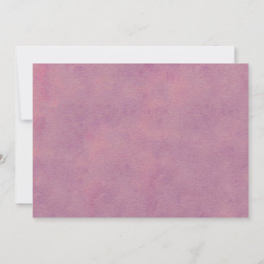 Herfst Waterverf verlaat huwelijksuitnodigingen Kaart (Achterkant)