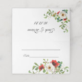 Herfst Waterverf Wedding Plaatskaartje (Buitenkant ongevouwen)