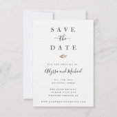 Herfst Waterverf Wedding Save the Date Invitations (Voorkant)
