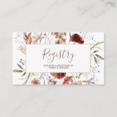 Herfst Waterverf Wildbloemen Invoegen register Informatiekaartje (Voorkant)