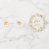 Herfst Waterverf Wildflower Baby shower Confetti (Voorkanten)