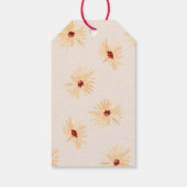 Herfst Waterverf Wildflower Shower Birthday Favor Cadeaulabel (Achterkant)