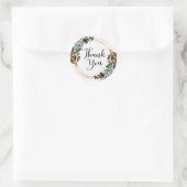 Herfst Waterverf Wreater Leaves Hartelijk dank Ronde Sticker (Tas)