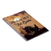 Herfst Waterverf Zonsondergang Landschap Tuinieren Notitieboek (Rechterzijde)