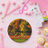  herfst Wedding Herfst in Love Foliage Foto Papieren Bordje (Feest)