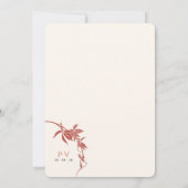 herfst Wedding Kaart (Achterkant)