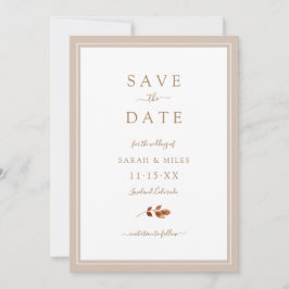 herfst Wedding Save The Date