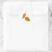 Herfst Wedding Theme Uitnodigingen Envelopes Seals Ronde Sticker (Tas)