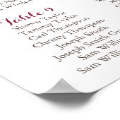 Herfst-weduwenkaart, Oranje roze Poster (Hoek)