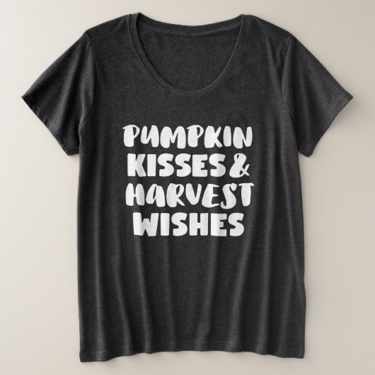 Herfst Weemens Plus Grootte T-shirt (Design voorkant)