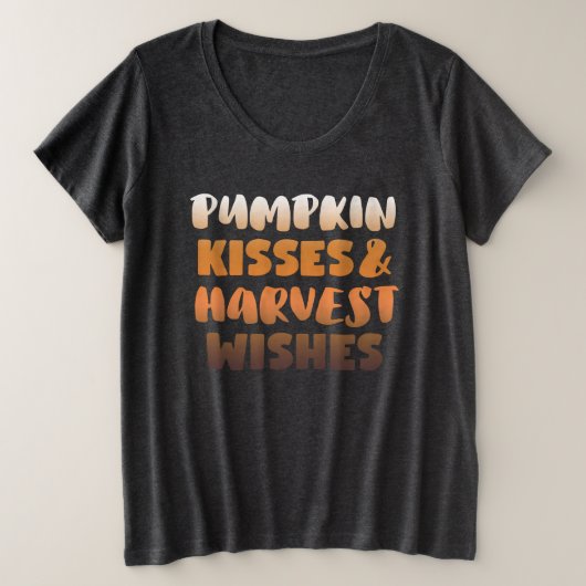 Herfst Weemens Plus Grootte T-shirt (Design voorkant)