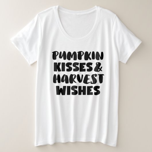 Herfst Weemens Plus Grootte T-shirt (Design voorkant)