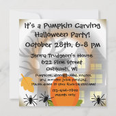 Herfst Weerwolf Halloween Party Uitnodiging (Achterkant)