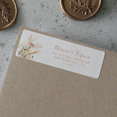 Herfst Weide Wilde Bloemen Retouradres Label