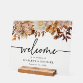 Herfst welkom acryl teken acryl bord (Hoek)