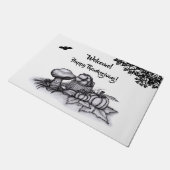 Herfst, welkom! Gelukkig Thanksgiving! Deurmat (Schuin)