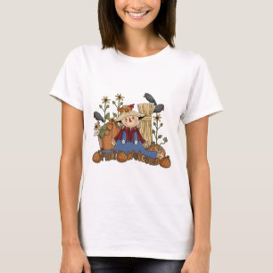 "Herfst welkom" herfst vogelverschrikker Baby popp T-shirt