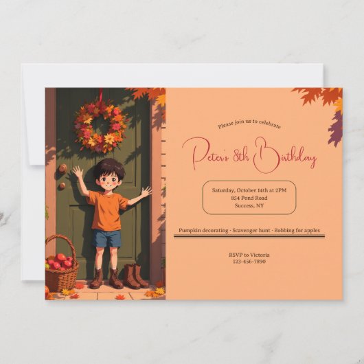 Herfst Welkom Kaart (Voorkant)