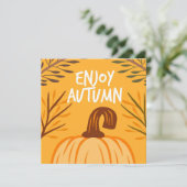 Herfst Welkomstkaart Plat (Staand voorkant)