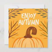 Herfst Welkomstkaart Plat (Voorkant)