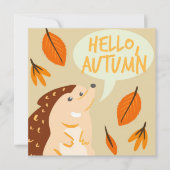 Herfst Welkomstkaart Plat (Voorkant)