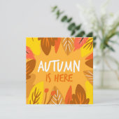 Herfst Welkomstkaart Plat (Staand voorkant)