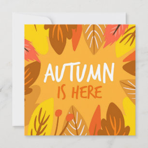Herfst Welkomstkaart Plat