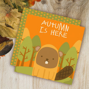 Herfst Welkomstkaart Plat