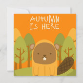 Herfst Welkomstkaart Plat (Voorkant)