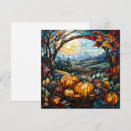 Herfst Wenskaart (Voorkant / Achterkant)