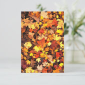 Herfst Wenskaart Bedankkaart (Staand voorkant)