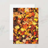 Herfst Wenskaart Bedankkaart (Voorkant / Achterkant)