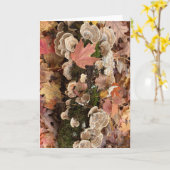 Herfst wenskaart (blanco binnen) kaart (Gele Bloem)