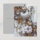 herfst wenskaart elegante pompoenen briefkaart (Voorkant / Achterkant)