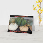 Herfst wenskaart kaart (Gele Bloem)