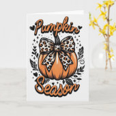 Herfst wenskaart  kaart (Gele Bloem)