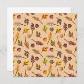 Herfst Wenskaart Notitiekaartje (Voorkant / Achterkant)