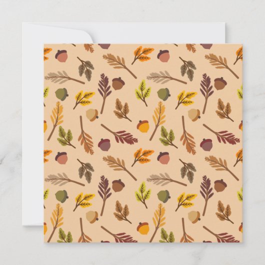 Herfst Wenskaart Notitiekaartje (Voorkant)