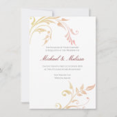 herfst werveling bruiloft uitnodiging (Voorkant)