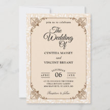 herfst westerne huwelijksuitnodigingen