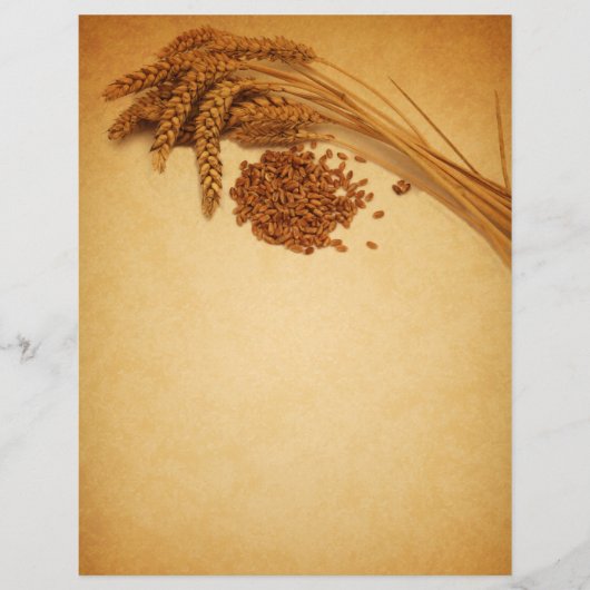  herfst Wheat Corn - Letterhead Stationery (Voorkant)