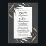 Herfst Wheat Gold Foil Effect Chalkboard Weddensch Kaart<br><div class="desc">Moderne uitnodiging voor herfstbruiloft met gouden tarwestengels, achtergrondstructuur van het karton en wit lijst voor je trouwuitnodigingstekst. — Alle ontwerpelementen die door Jinaiji zijn gemaakt — ONTWERP UW EIGEN INVITATIE: ------------------------------------------------1. Klik op de knop "IT AANPASSEN" en u kunt het lettertype, de kleur en de grootte wijzigen, samen met een...</div>