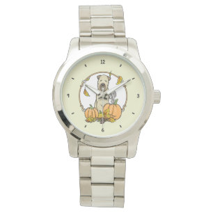 Herfst Wheaten Terrier (pieppompoenen 1b2) Horloge
