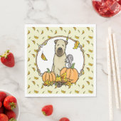 Herfst Wheaten Terrier (pieppompoenen 1b2) Servet (Insitu)