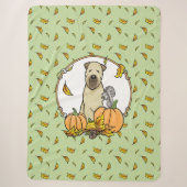 Herfst Wheaten Terrier (pieppompoenen 1b2) Sherpa Deken (Voorkant)